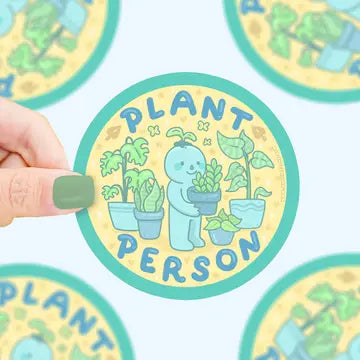 Plant Person, Plant Parent, Little Guys, Vinyl Sticker - Game On