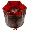 Pouch of the Endless Hoard Dice Bag - Brown//Red - Game On