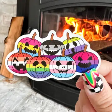 Pride Pumpkin Patch Sticker - Game On
