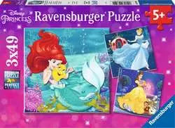 Princesses Adventure 3 x 49 pc Puzzle - Game On