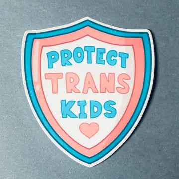 Protect Trans Kids - Transgender Solidarity Stickers - Game On
