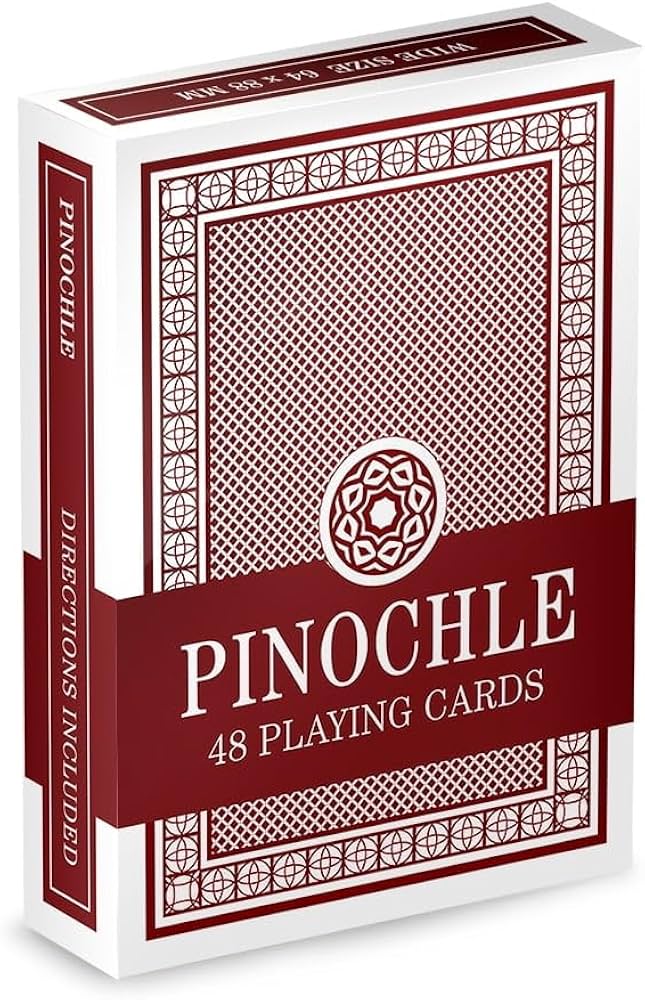 Red Decks of Pinochle Playing Cards - Classic - Game On