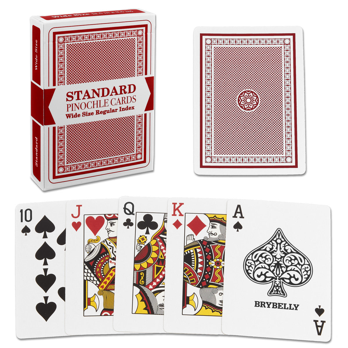 Red Decks of Pinochle Playing Cards - Classic - Game On
