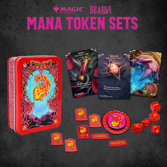 Red Mana Metal Token Set - Game On