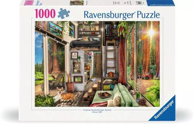 Redwood Forest Tiny House 1000 pc Puzzle - Game On
