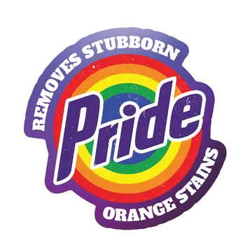 Removing Orange Stains Pride Sticker - Game On