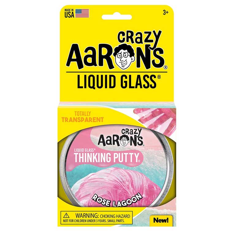 Rose Lagoon Liquid Glass 4" Thinking Putty Tin - Game On