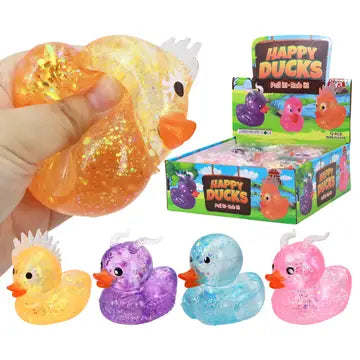 Rubber Duck Glitter Filled Squishy - Game On