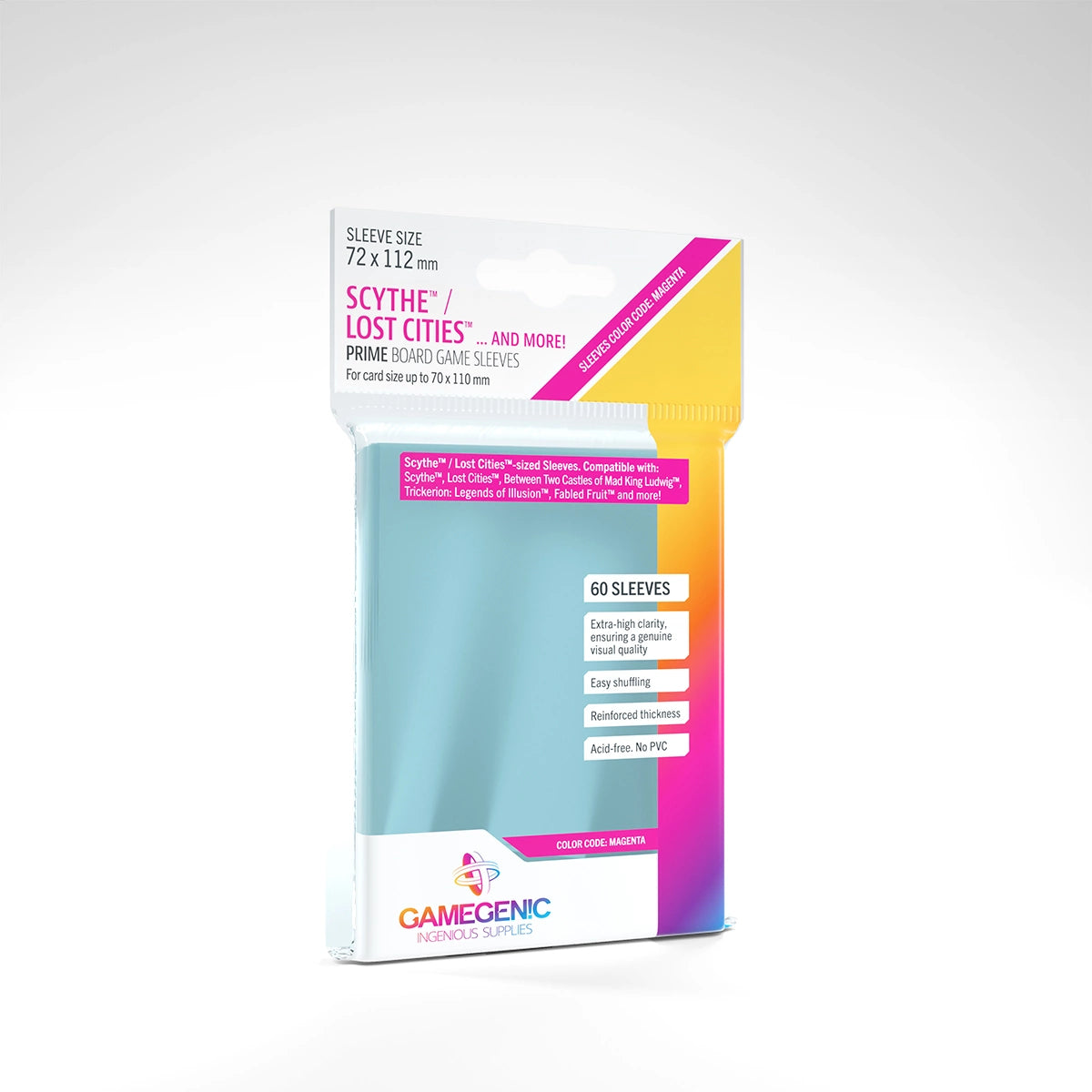 PRIME Sleeves: Scythe and-or Lost Cities (72 x 112 mm) - Game On