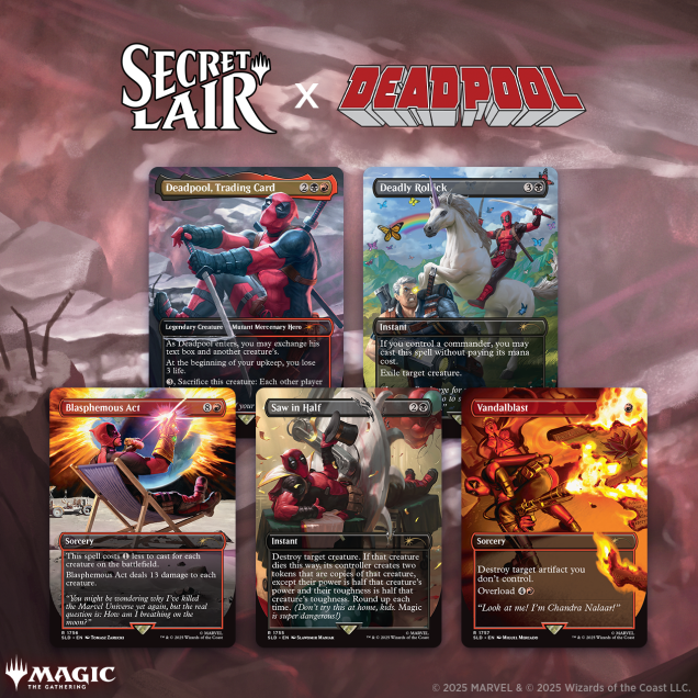 Secret Lair Drop: Secret Lair x Marvel's Deadpool: April Pool's Day! - Standard Edition - Secret Lair Drop Series - Game On