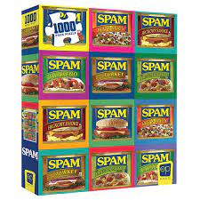 Spam Sizzle Pork Mmm 1000 pc - Game On