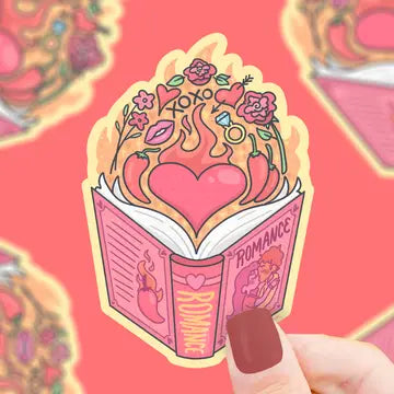 Spicy Romance Smut Book Club Bookish Kitchen Vinyl Sticker - Game On