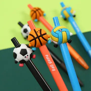 Sports Ball Game Retractable Gel Pen - Game On