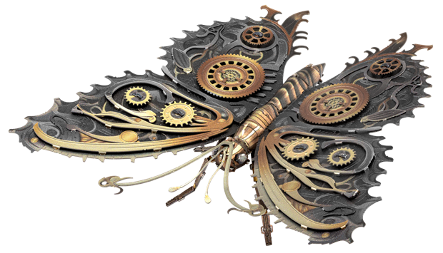 Steampunk Butterfly - Game On