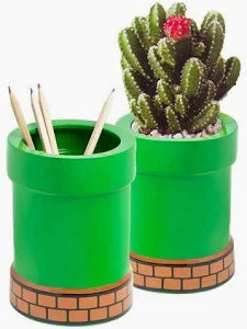 Super Mario Pipe Plant and Pen Pot - Game On