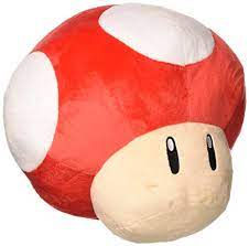 Super Mario - Red Mushroom Pillow - 11" - Game On