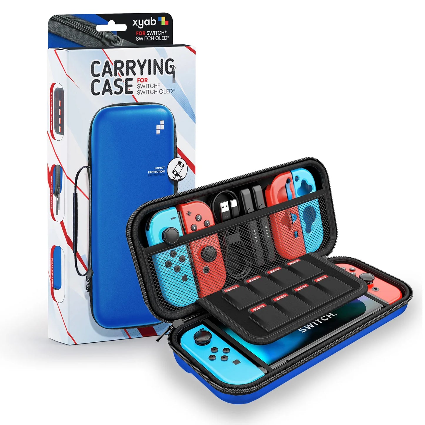 Travel Hard Case Switch - Blue - Game On