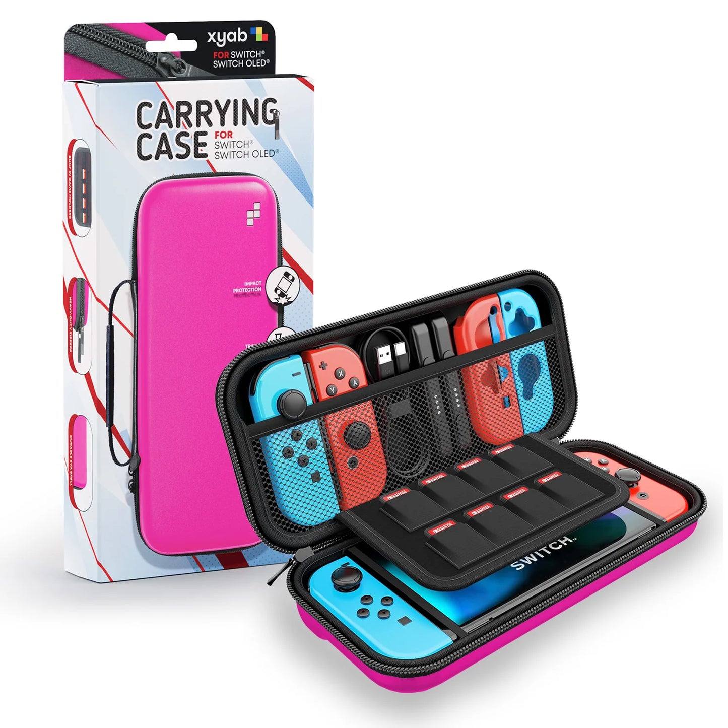 Switch Hard Shell Case - Pink - Game On