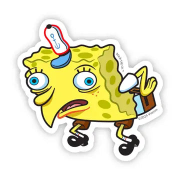 The Mocking SpongeBob Meme Sticker - Game On