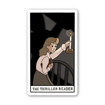 The Thriller Reader Book Tarot Card Sticker - Game On