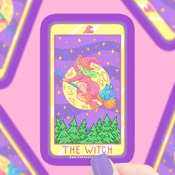 The Witch Tarot Card Vinyl Sticker - Game On