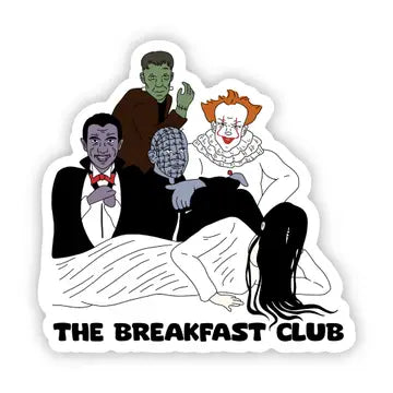 The breakfast club" halloween sticker - Game On