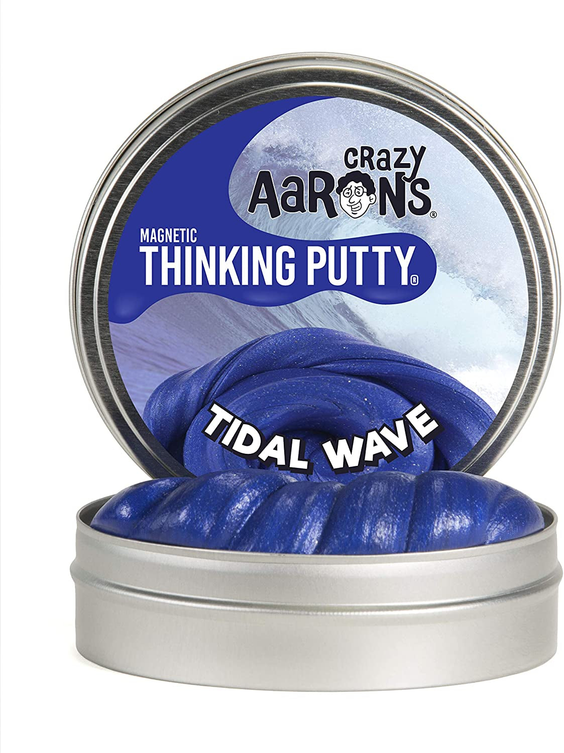 Tidal Wave Magnetic Storm 4" Thinking Putty Tin - Game On