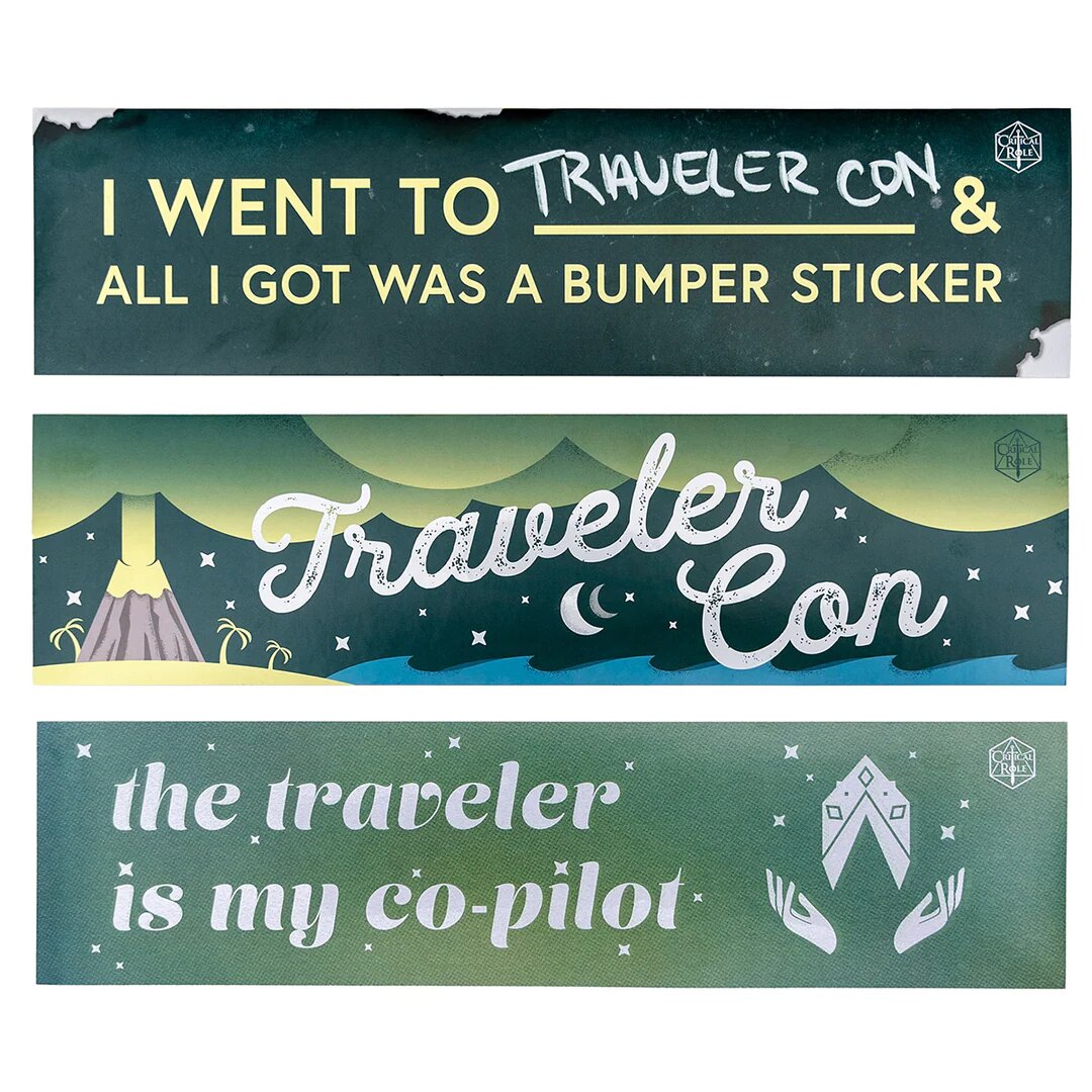 Traveler Con Bumper Sticker 3pk - Game On