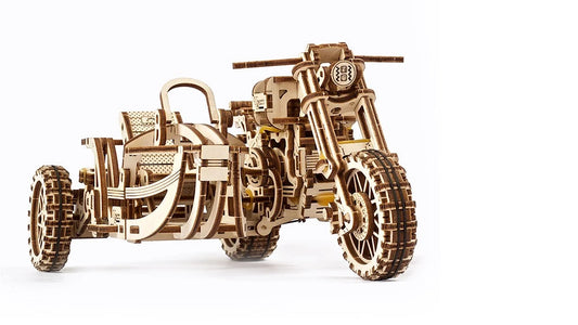 UGears Motorcycle Scrambler UGR-10 with sidecar - Game On