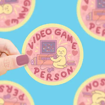 Video Game Person, Gamer, Little Guys, Vinyl Sticker - Game On