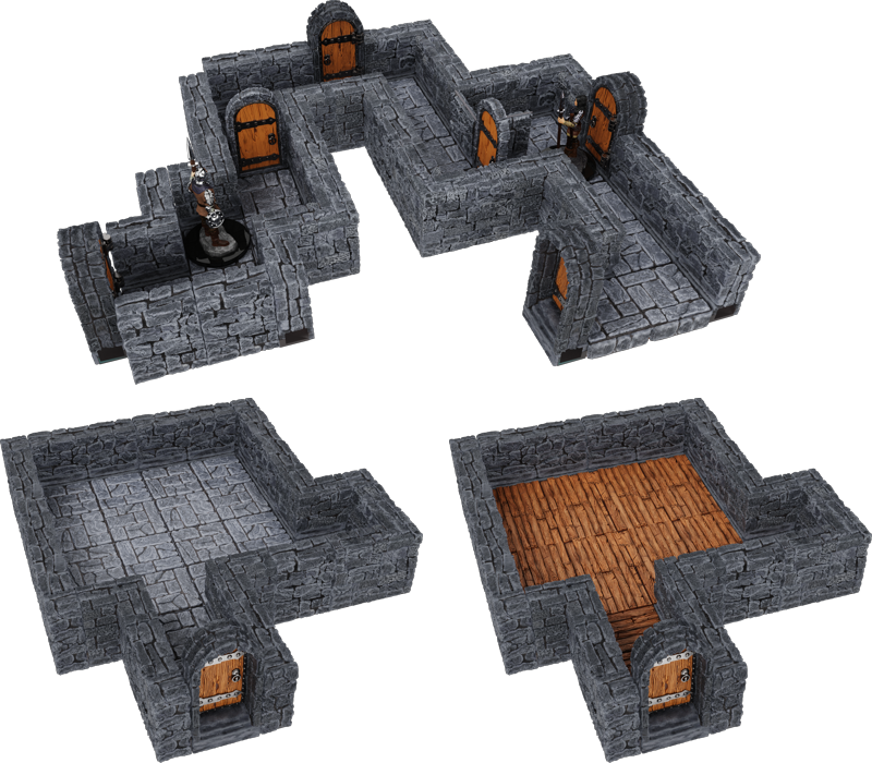 WT: Dungeon 1" Straight Walls - Terrain - Game On