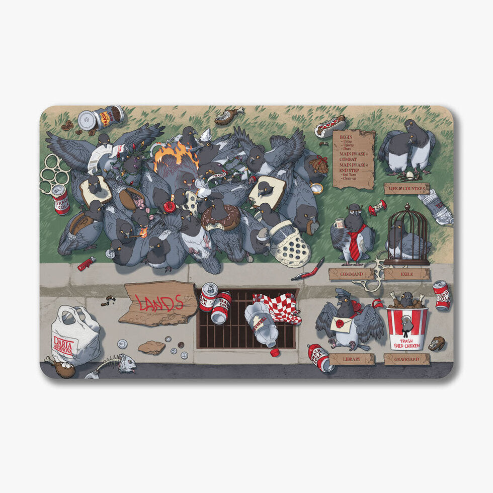 World of Trash - Pigeons - Avian Assault" Playmats - Game On