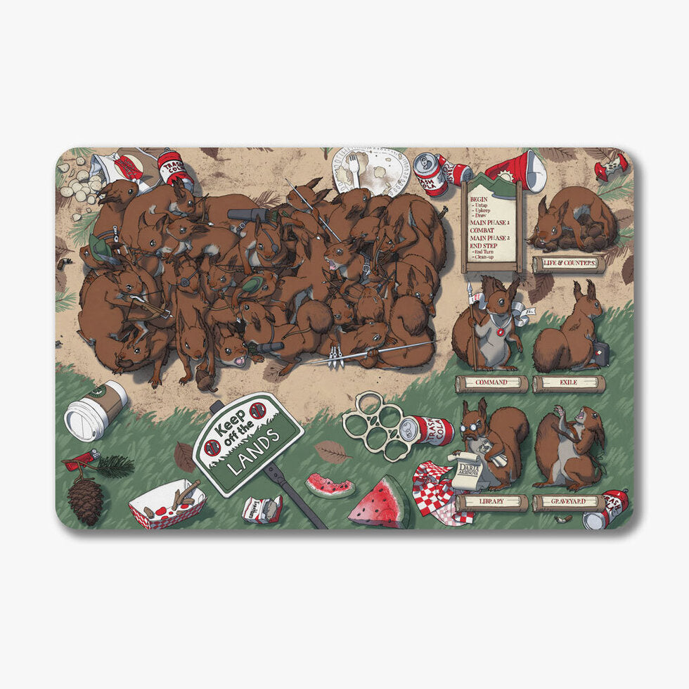 World of Trash - Squirrels - Rodent Ruckus Playmats - Game On