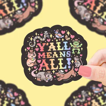 Y'All Means All - Vinyl Sticker - Game On