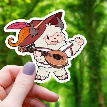 Yeti Bard TTRPG Class - Inspired Sticker - Game On