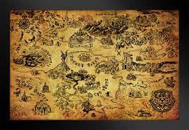Zelda - Map Poster - Game On