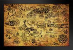 Zelda - Map Poster - Game On