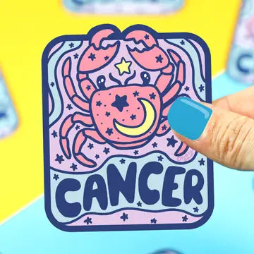 Zodiac Cancer The Crab Astrology Horoscope Vinyl Sticker - Game On