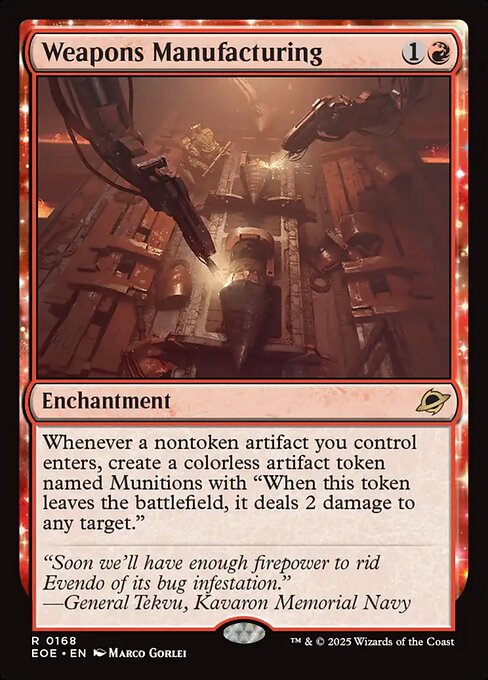 Weapons Manufacturing (168) - Edge of Eternities - Game On