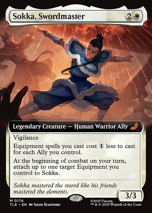 Sokka, Swordmaster (174) - EXTENDED ART - Avatar: The Last Airbender Eternal - Game On