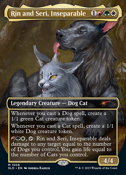 Rin and Seri, Inseparable // Rin and Seri, Inseparable (1554) - BORDERLESS - FULL ART - Secret Lair Drop - Game On