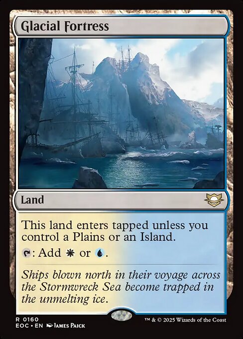 Glacial Fortress (160) - Edge of Eternities Commander - Game On