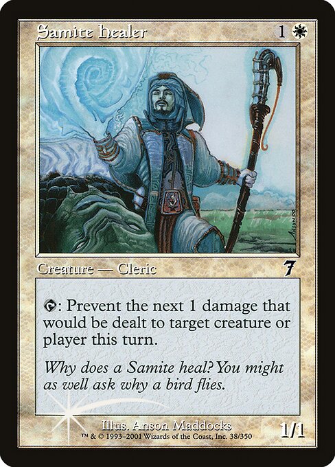 Samite Healer (38★) - Seventh Edition - Game On