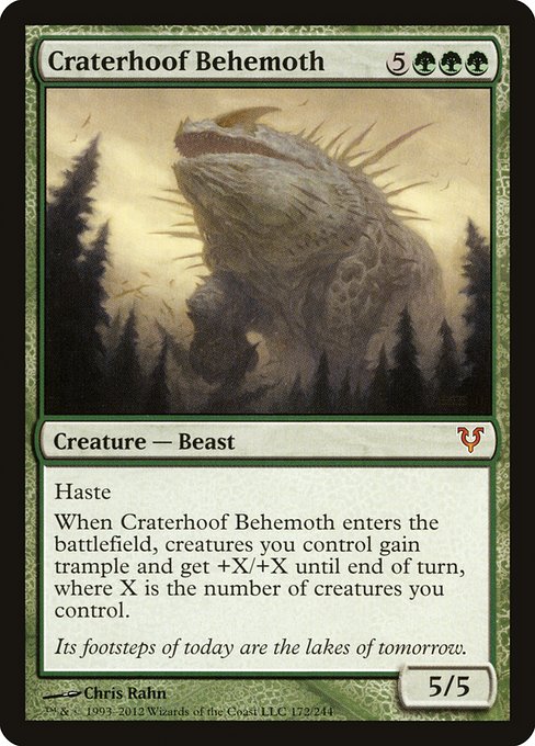 Craterhoof Behemoth (172) - Avacyn Restored - Game On