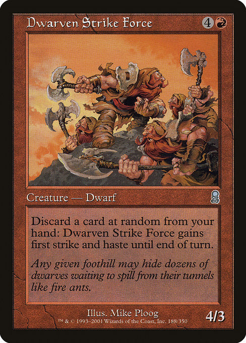 Dwarven Strike Force (188) (Foil) - Odyssey - Game On