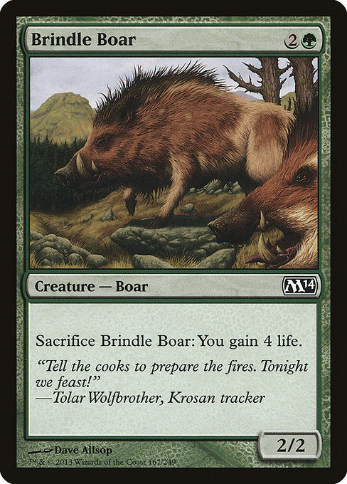 Brindle Boar (167) (Foil) - Magic 2014 - Game On
