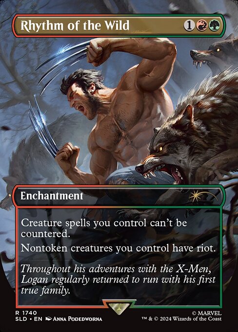 Rhythm of the Wild (1740) - BORDERLESS - FULL ART (Foil) - Secret Lair Drop - Game On