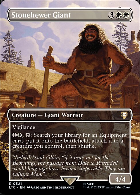 Stonehewer Giant (521) - BORDERLESS - FULL ART - Tales of Middle-earth Commander - Game On