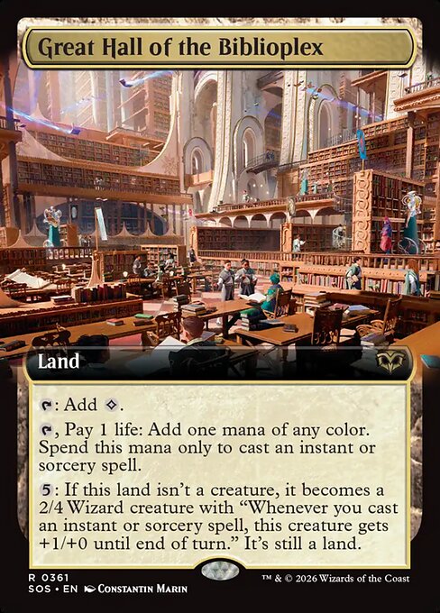 Great Hall of the Biblioplex (361) - EXTENDED ART - Secrets of Strixhaven - Game On