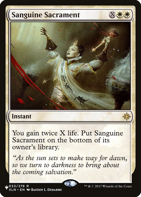 Sanguine Sacrament (XLN-33) - The List - Game On